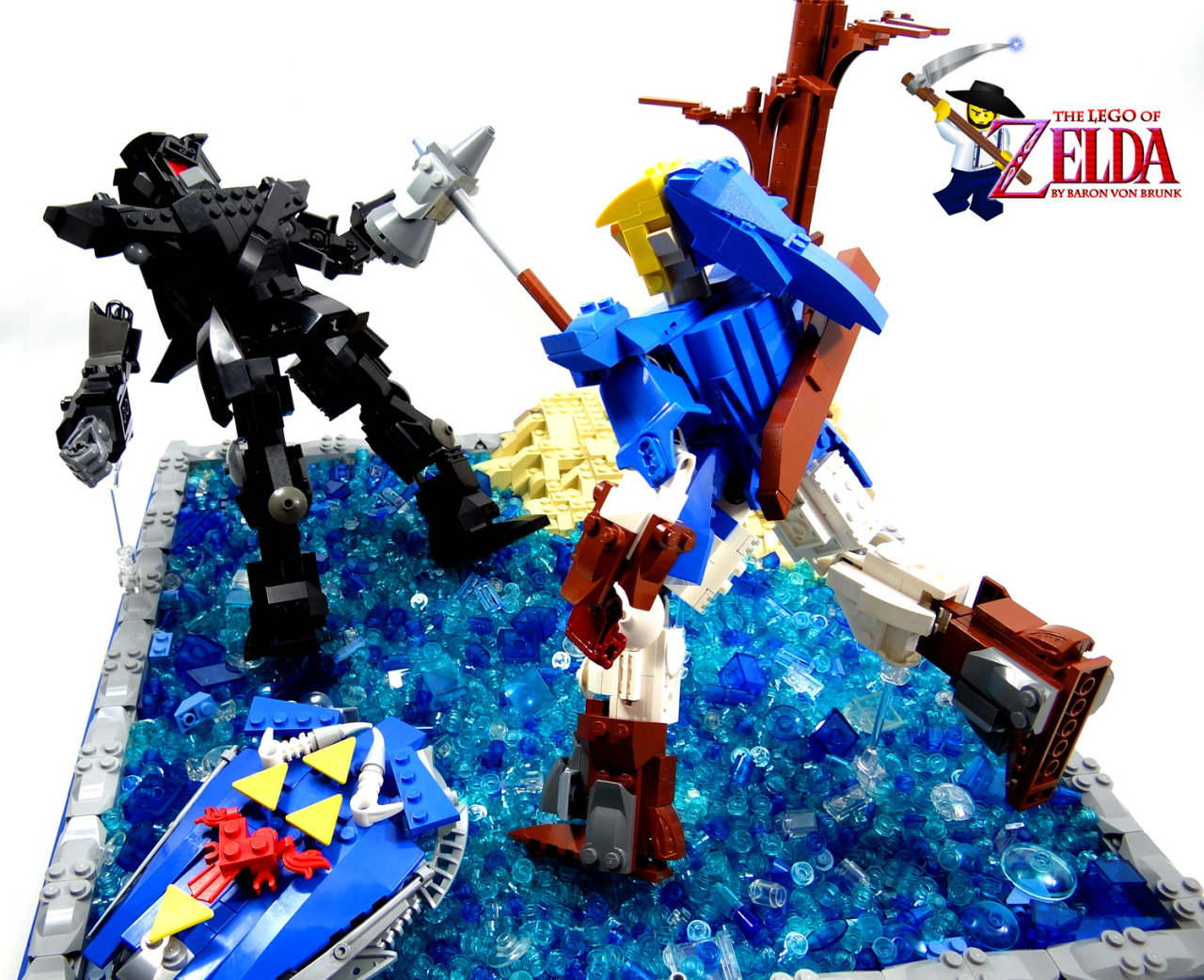 vonbrunk:  &ldquo;Dark Link Battle&rdquo; - original LEGO creation by Baron
