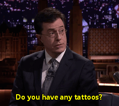 fallontonight:  Truth or Truth: Jimmy’s tattoo regret. 