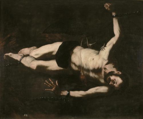 Sisyphus and Tityus after Jusepe de Ribera17th century, from the Furies cycle at the Palace of Buen 