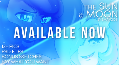 °˖✧◝ CLICK HERE TO GRAB YOUR COPY ◜✧˖°The Sun & Moon features 13  images of your 2 favorite pony princesses. In this image set you’ll get every high res image in 2K  px, bonus sketches, and .PSD work files. *THE SUN & MOON IS COMPRISED