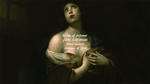 library-mermaid:The old woman’s screeches died and an echoing silence fell. Panting slightly and swe