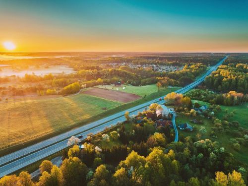 Highway #Kaunas #Lithuania #Lietuva #dronas #skypixel #djieurope #Mavic3 #djimavic3 #Kaunasaerial #V