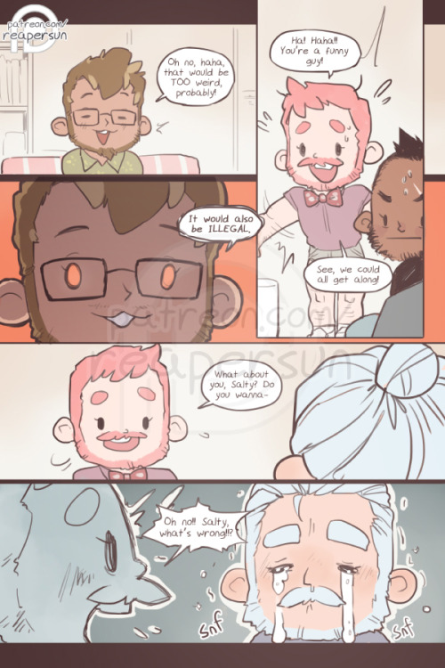 sweetbearcomic: Support Sweet Bear on Patreon -> patreon.com/reapersun ~Read from beginning~ <-Page 11 - Page 12 - Page 13-> ( ;;; ◉д◉) 