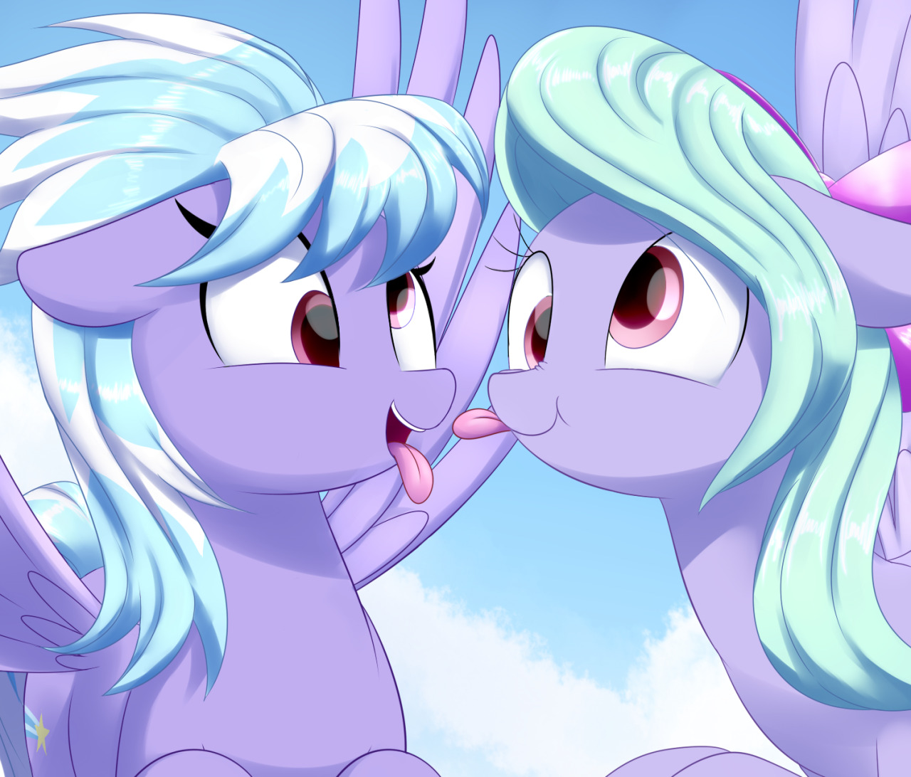 blujetink:Two silly purple pegasix3