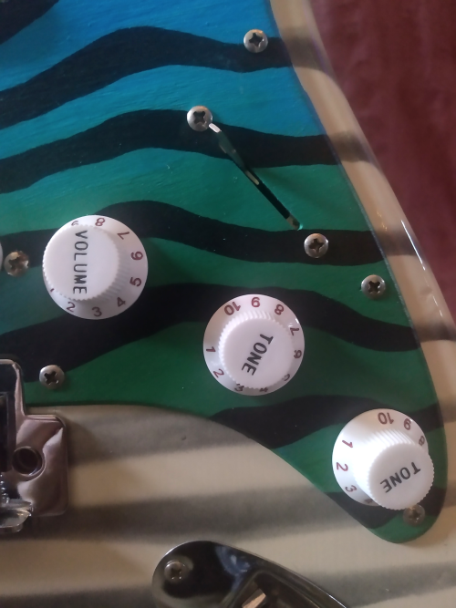 Guitar Painted For Red Vox, March 2021