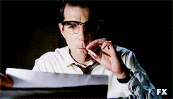 american horror story + smoking