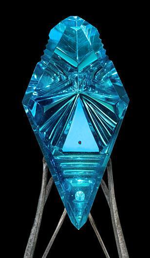 Vector EquilibriumA 15,000 carat blue topaz sculpture by Oregon gem artist Lawrence Stoller.LozImage