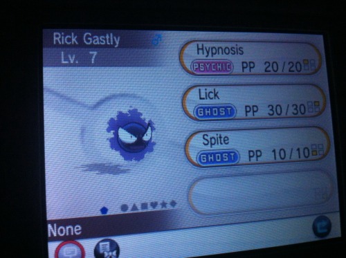 shiny-ursaring:  At 2am this came to me via Wonder Trade from Japan. I laughed so hard I woke up the entire family 