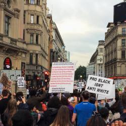 overcalm:No justice, no peace, no racist police #blacklivesmatter (at Regent Street)