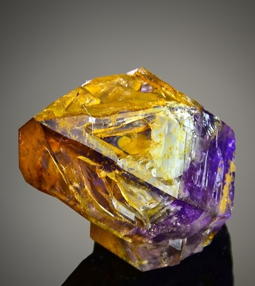 Enhydro Skeletal Smoky Amethyst with Hematite inclusions - Brandberg, Goboboseb, Namibia