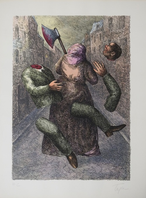 Roland Topor (French, 1938-1997)Untitled, N/DLithograph on paper. From the portfolio “Nouvelle