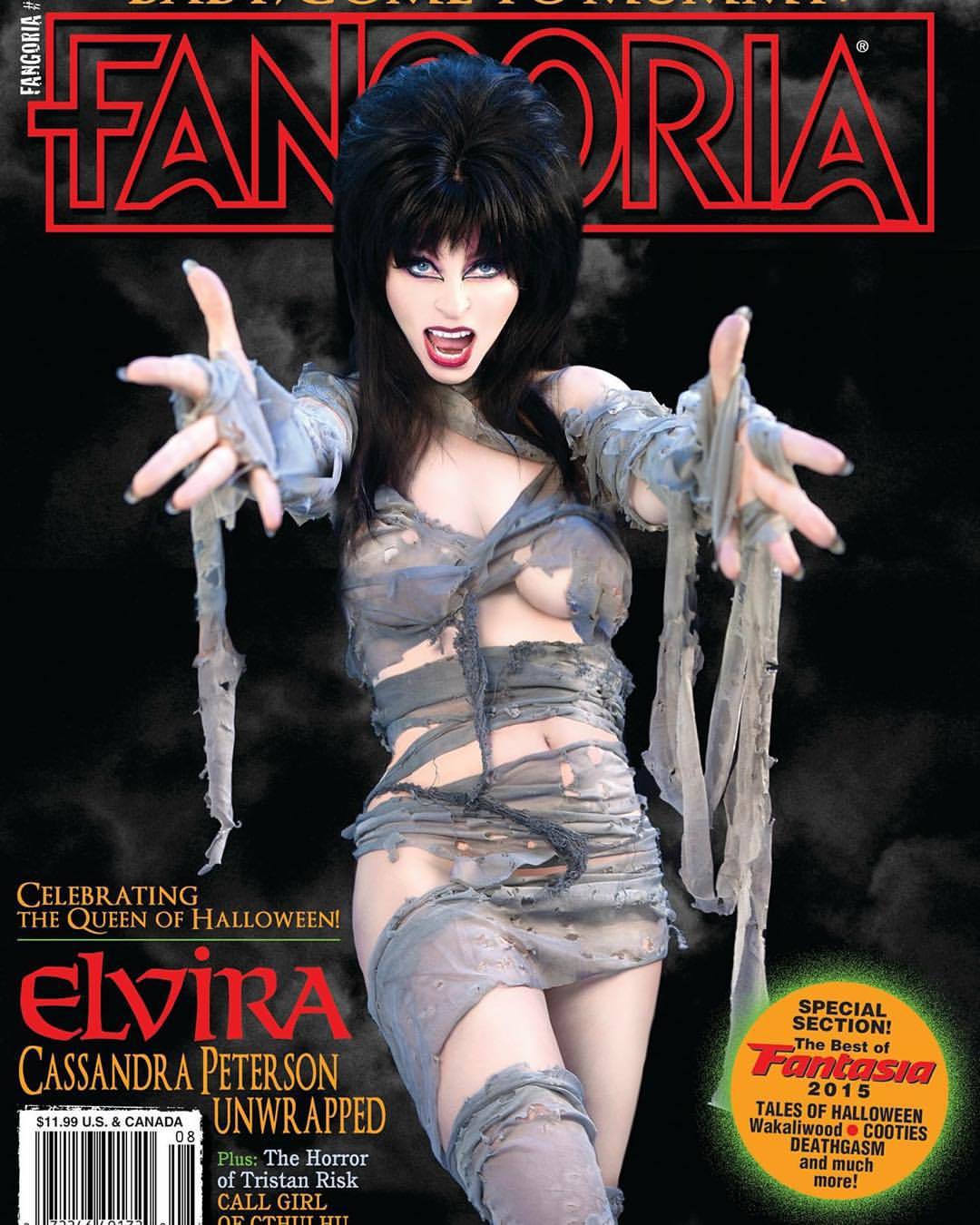 therealelvira:  Out on newsstands TODAY! Fangoria Magazine # 344 with yours cruelly