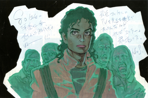 animarchive:Newtype (04/2003) - Michael Jackson illustrated by Nobuteru Yūki.