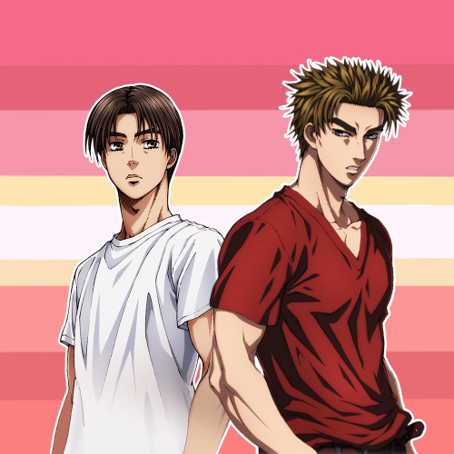  KEISUKE AND TAKUMI FROM INITIAL D ARE IN LOVE   requested by @gaysuke-takahashi 