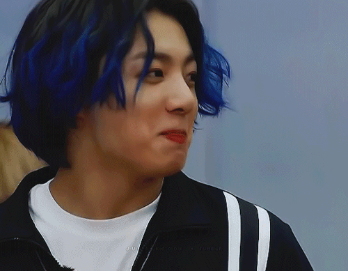 My Head Is Empty Just Full Of Blue Hair Jungkook