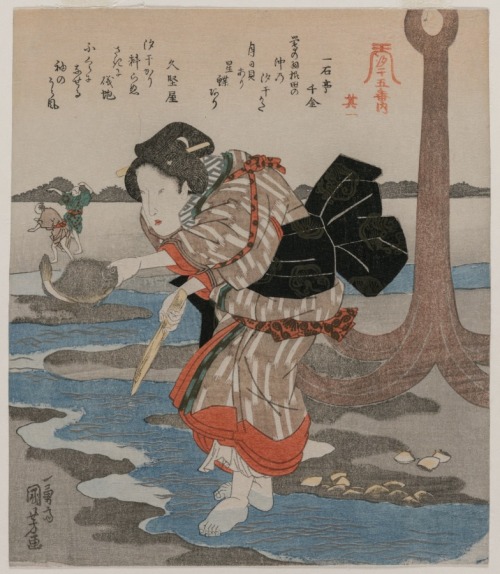 cma-japanese-art:Five Pictures of Low Tide, Utagawa Kuniyoshi, late 1820s, Cleveland Museum of Art: 