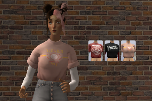 ello-sims:MidSleeveTShirt replaced with @socialbunny marsosims​ chonle top 4t2 + rcs from @gloomfish