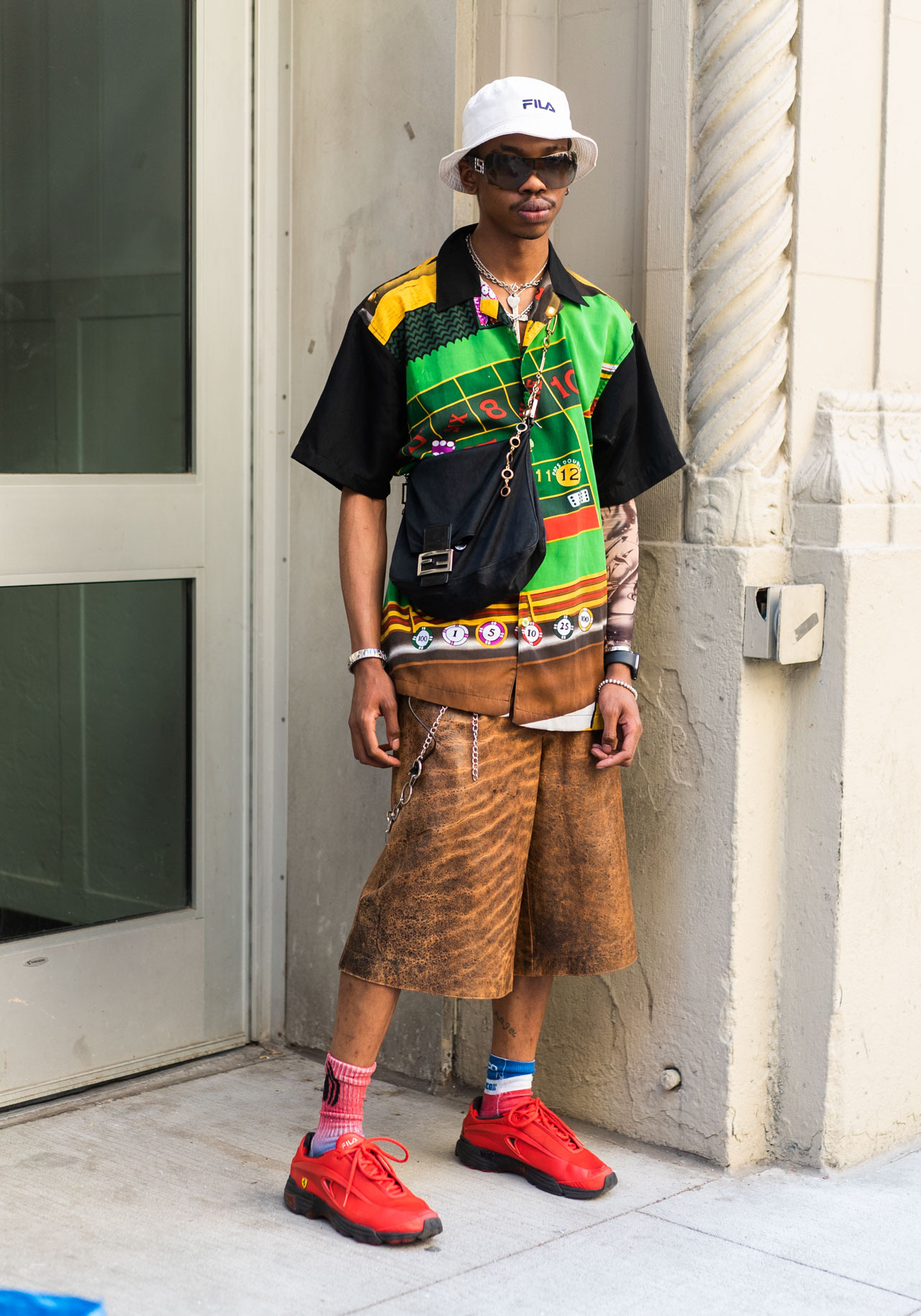 NYC Looks — Tariq, 21 “I’m wearing vintage leather shorts and...