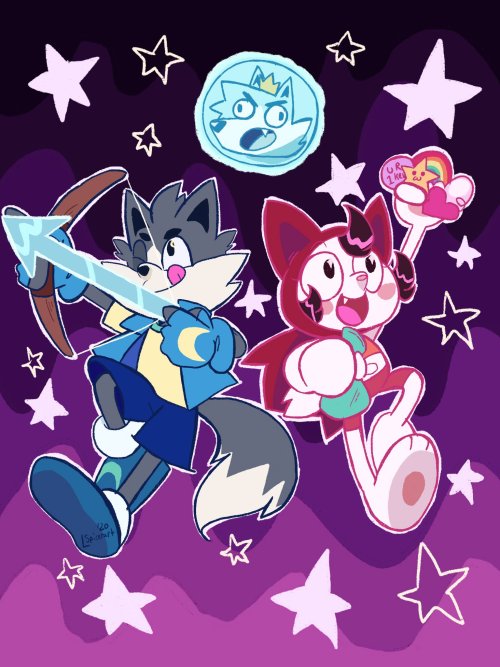 Just saw @cartoonfuntime ‘s new short #TrickMoon and I knew I had to make fanart of it!! Psst 