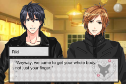 italianwriter:  I started Takuto’s route and i had to stop right away because this just happened lol 