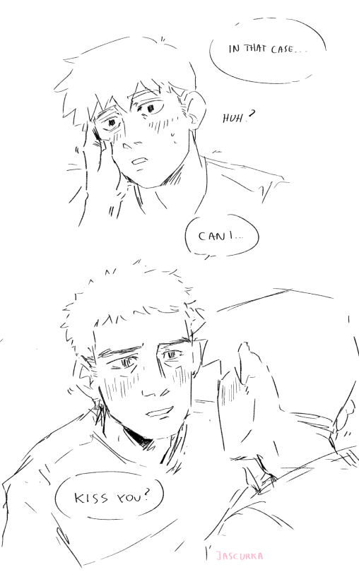 Very Curious To See Your Take On The, Serizawa Sending Everything Flying Including Reigen As They Kiss,