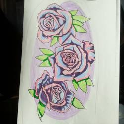 Got some roses to do next week.   #roses #flowers #tattooapprentice #chelsea #ravenseyeink #artistsoninstagram #artistsontumblr  (at Raven&rsquo;s Eye Ink)