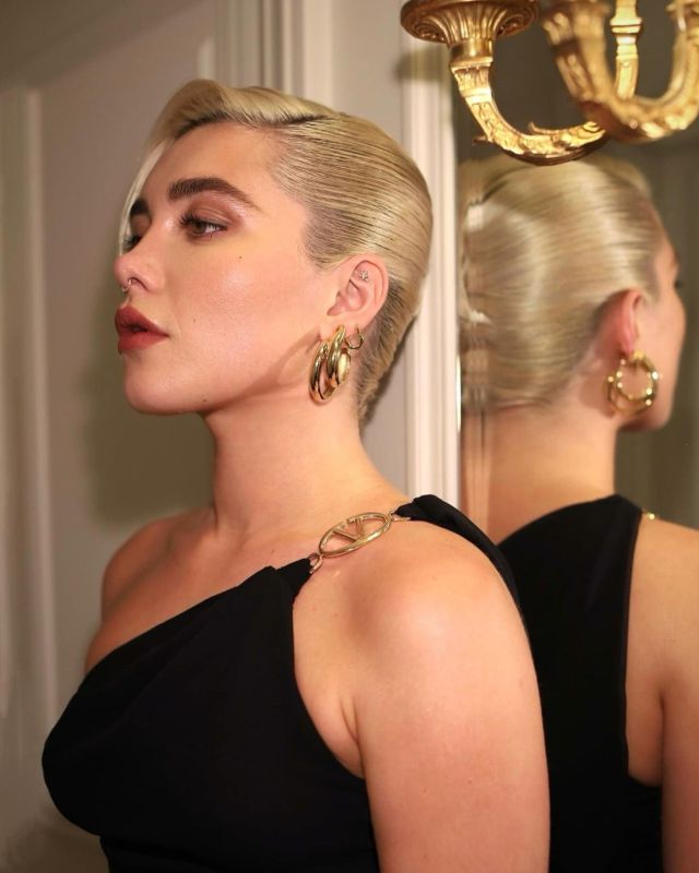 Florence Pugh at the Valentino Haute Couture Show