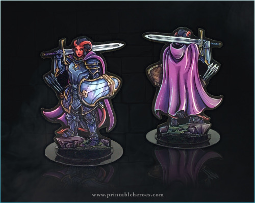 Some Tiefling Variants paper miniatures.You can snag files for these here.