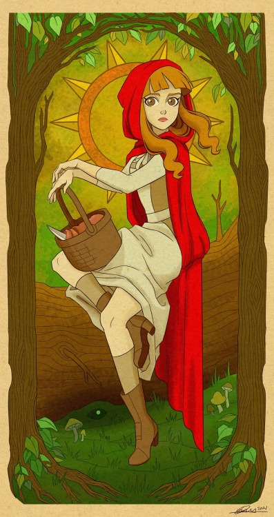  Can’t believe I forgot to post this one lol oops Kind of a tarot-y Mucha-esque illustration o