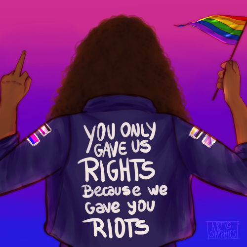 imluarte:you only gave us rights because we gave you riots. 2021 pride. I. Love. These.