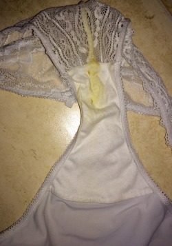 sleepingbeauty85:  Nice silk and lace panties! The different textures feel great!