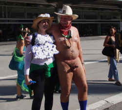 Public Boner, Naked exhibitionist in San