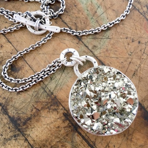 mineraliety:~ Jodi Rae Designs ~ Pyrite necklace by @jodiraedesigns with the perfect amount of 