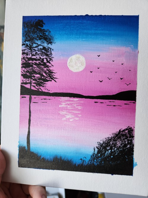 This Is My Second Attempt At Painting (the First I Went Into The Deep End Trying To Do A Portrait Without