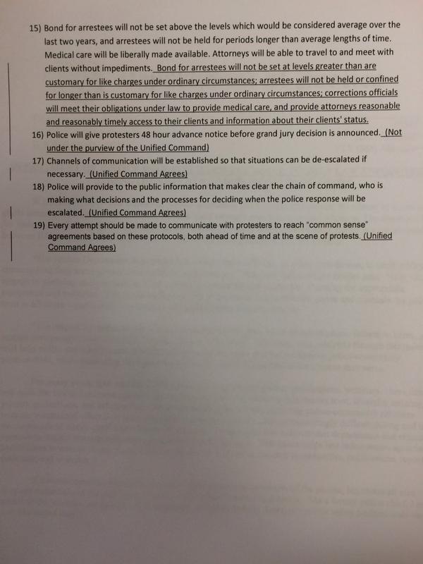 justice4mikebrown:  November 21: List of Ferguson protesters’ proposed “rules