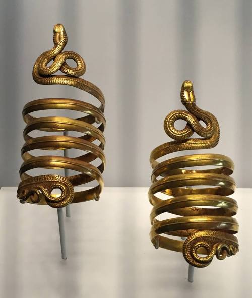 museum-of-artifacts: 2,200 year old Greek armbands.