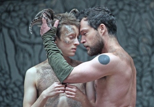 notlostonanadventure:  alphabeard:  manly-brutes:  manly-brutes.tumblr.com  i think this is Midsummer’s Night Dream  It is! Globe’s production of Midsummer. Brilliant work.