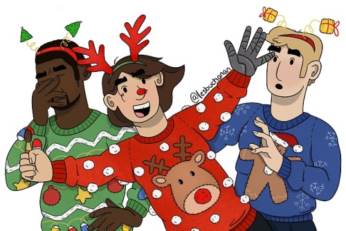 himbohargreeves:Sam just wanted a nice family christmas card but someone always has to be the centre