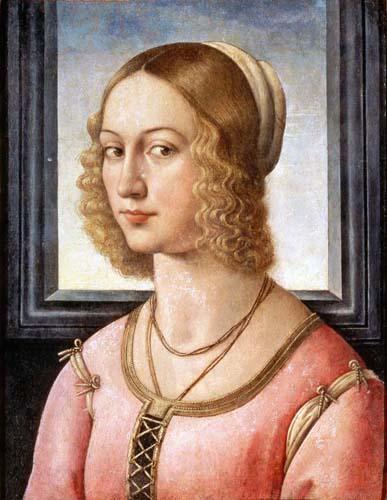 Portrait of Giovanna Tornabuoni, 1488, Domenico GhirlandaioMedium: panel,tempera