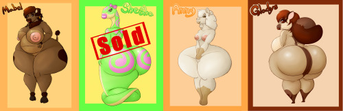Anthro adotable batch # 1 by 666zarike  Here are all the four girls for my first adoptable batchI love to design characters, so I thought why not make a bunch of them16 $ per girlMabel the buffalo girlShesha the snake girl (Bought by microdude87)Anny