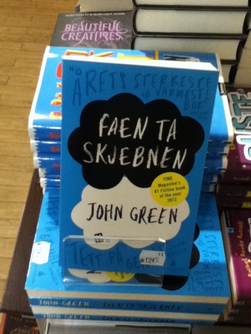 ladyofpurple:I like how the original title for The Fault in Our Stars is all poetic and then the Nor