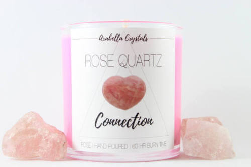 sosuperawesome:  Crystal Candles, by Arabella Crystals on Etsy  See our ‘candles’ tag 