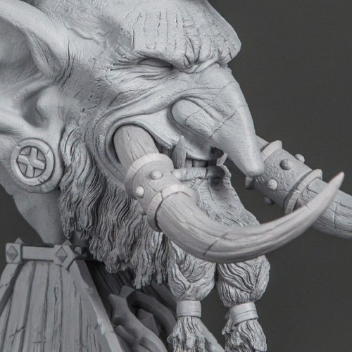 bristlefurr:ravenkult:Vol'Jin Bust by Ehren Bienert www.artstation.com/artwork/rGW4EHELLA.