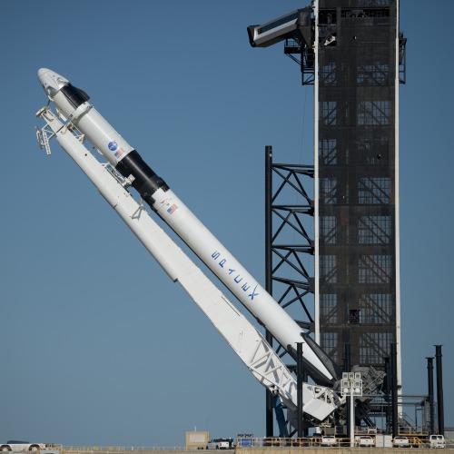 Crew Dragon & Falcon 9 Rollout At Launch Complex 39A. 👨🏻‍🚀 🚀