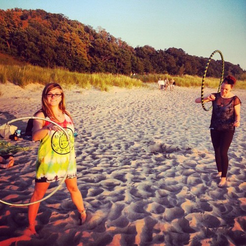 #drunken #hooping is so #dangerous lemme tell yah. So cute tho someone got proposed too on the beach