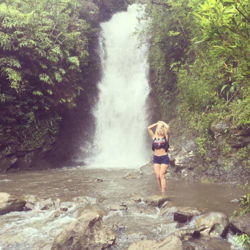 Massive water fall? Danger they say? Okay I&rsquo;m going in! #waterfalls #hawaii #maui #nature #fal