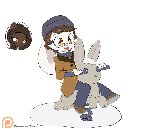 alasou:“Weee” I don’t think I ever played on one when I was at the age those thing were made for. drawn for patreon the 20-01-2016x3 Cute~!