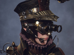 12pictures:  Ashen, the Steampunk Law Enforcer