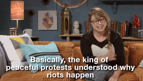 kiran4equality:  proudblackconservative:  redbloodedamerica:  badababa:  redbloodedamerica:  lacigreen:  mtvother:  Laci Green talks about the recent protests in a new Braless.  this week i talked to a lot of people who were outraged about shattered glass