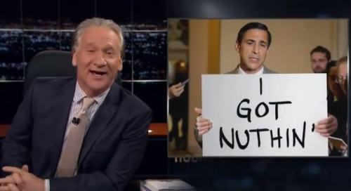 Bill Maher presents Celebrity Confession Signs. 